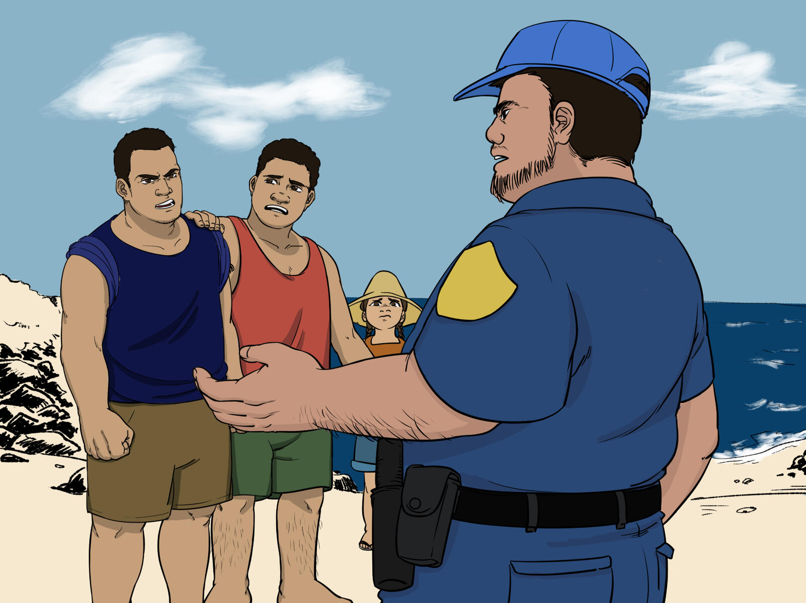 Beach Altercation (Kamau, 2021)