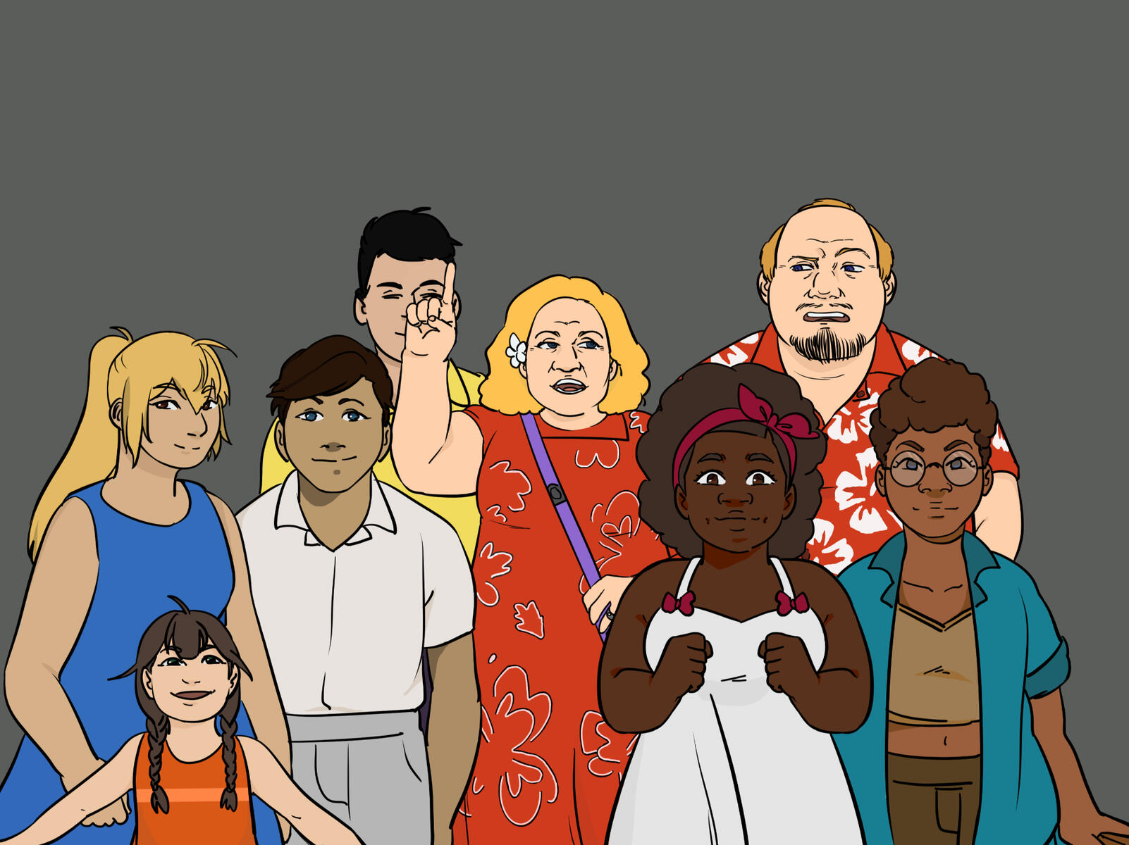 Clements "Talking" in Crowd (Kamau, 2021)