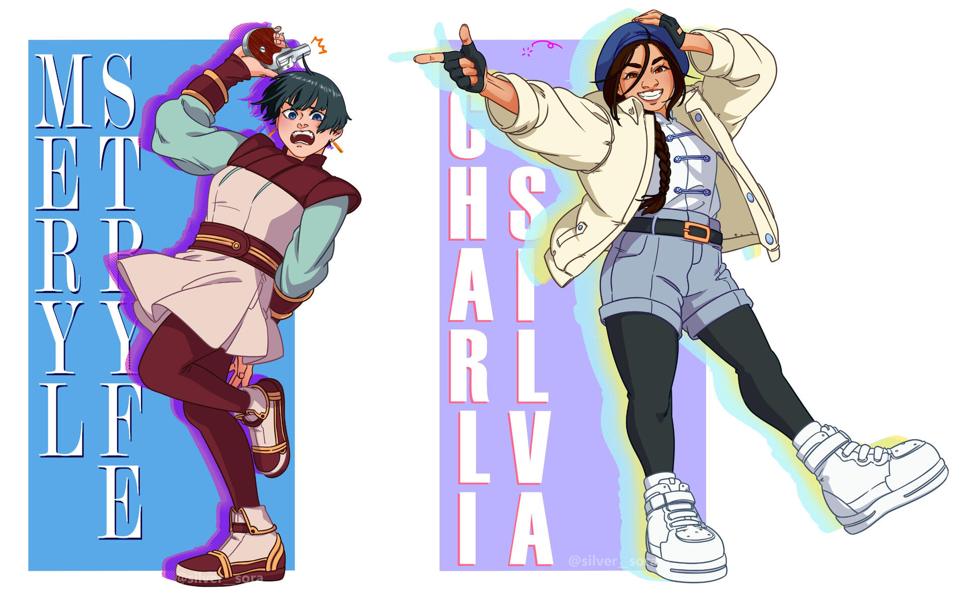 Meryl and Charli (Fanart, Trigun Stampede, 2023)