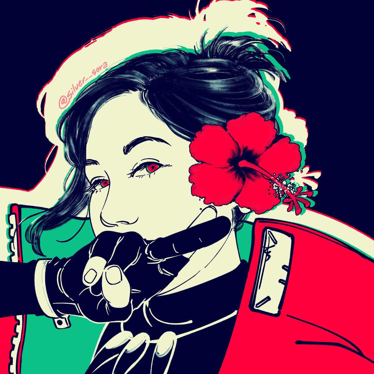 Watermelon PFP (Self Portrait, 2024)